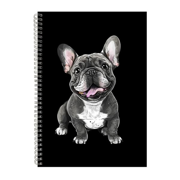 French Bulldog A4 Notebook Spiral Lined Notepad Dog Idea 333
