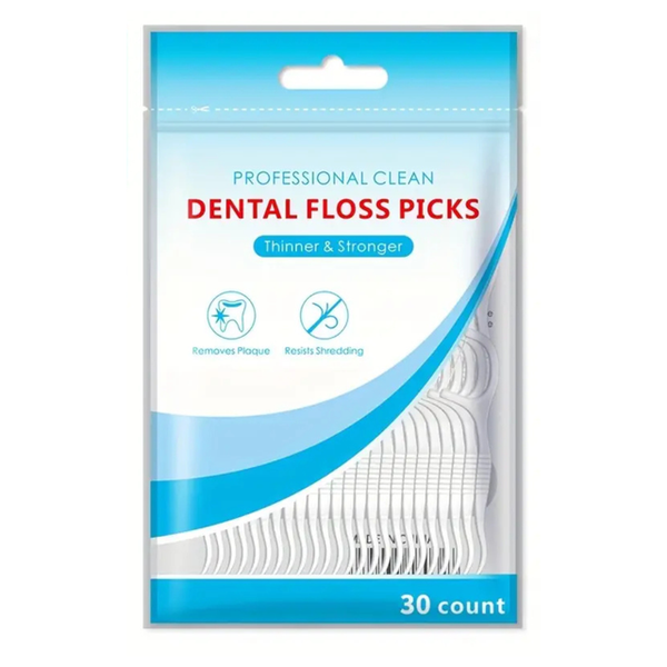 Professional Clean Dental Floss Picks - Thin &amp; Strong for Effective Clean