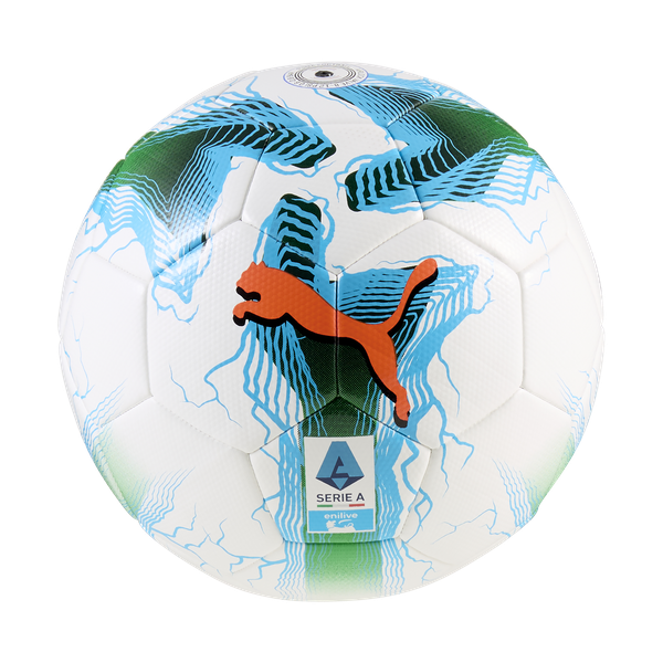 Puma Orbita Serie A Replica Soccer Ball - White/Multi-Blue