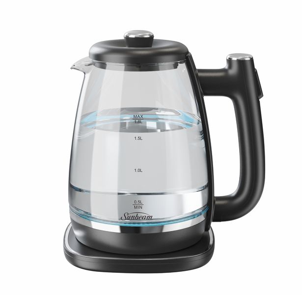 Sunbeam Transparent Borosilicate Glass 1.8 L Kettle Model Number SDGK-3000.