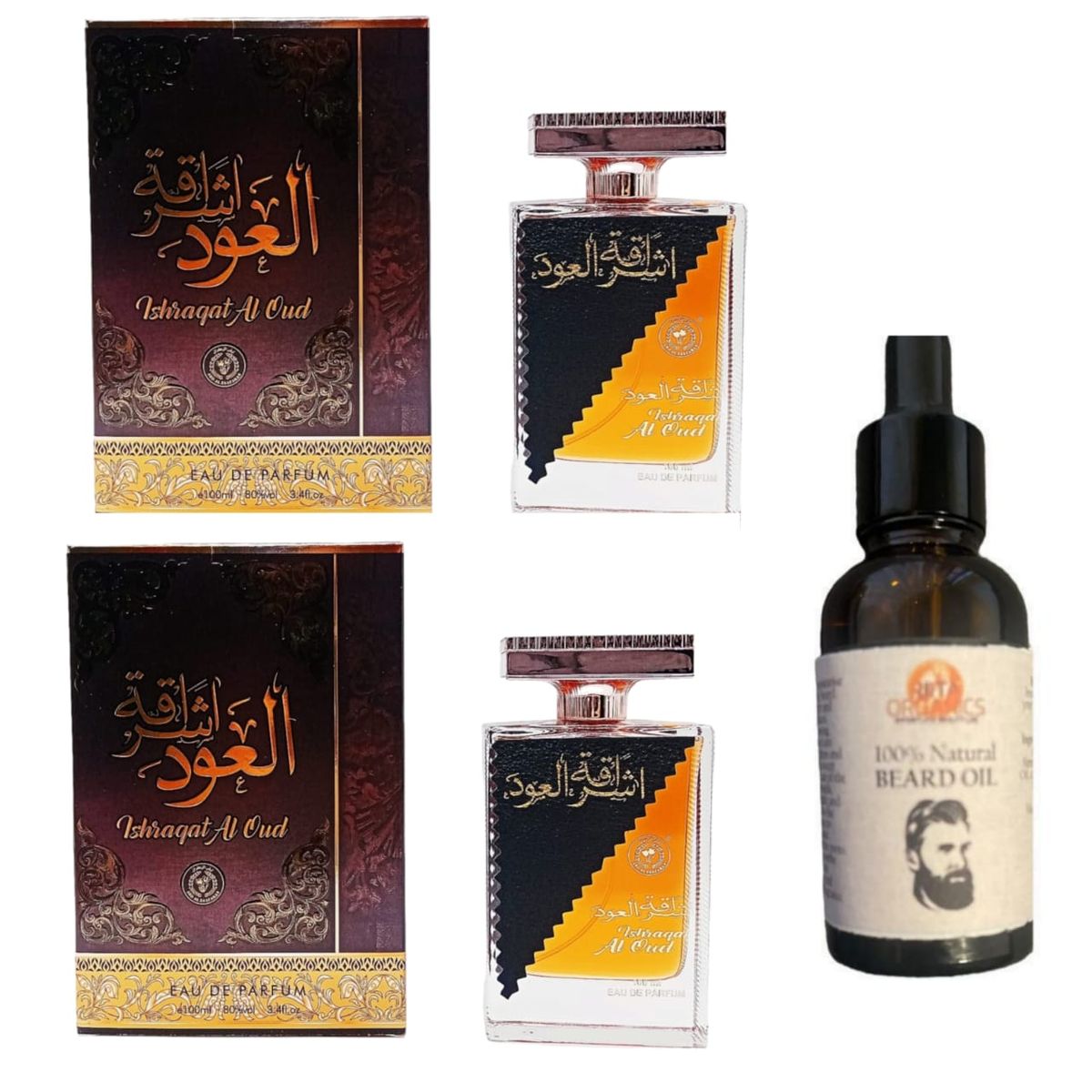 Gift Sets 2Ishragat Al Oud Perfume &Riita Beard Growth Oil Shop Today