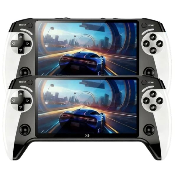 X9 Retro Handheld Game Console,,64gb with 5.5-Inch HD IPS Screen,(2pcs)