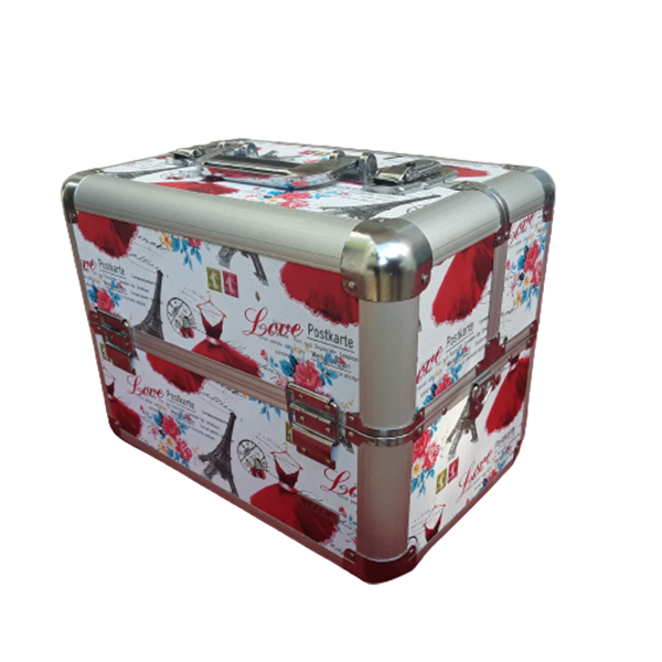 Extra Large Professional Aluminum Makeup Cosmetic Suit Carry Case