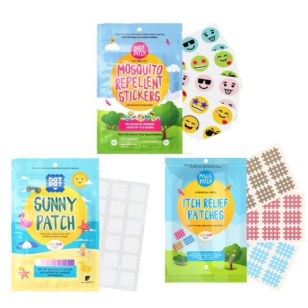 Outdoor Patch Bundle - Buzz Patch, Magic Patch &amp; Sunny Patch - DEET Free