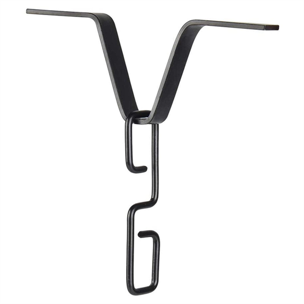 Black V-Shaped Rain Chain Adapter with S-Shaped Hook, for Rainy Days