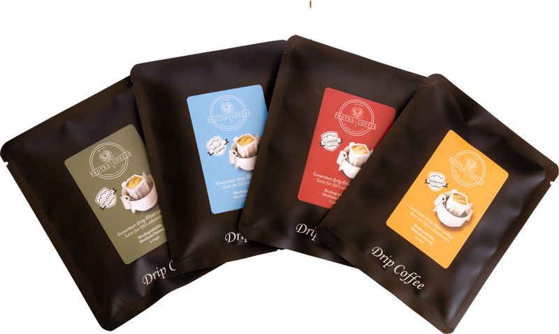 Protea Coffee Gourmet Drip Filter Arabica Coffee Traveller Discovery Pack