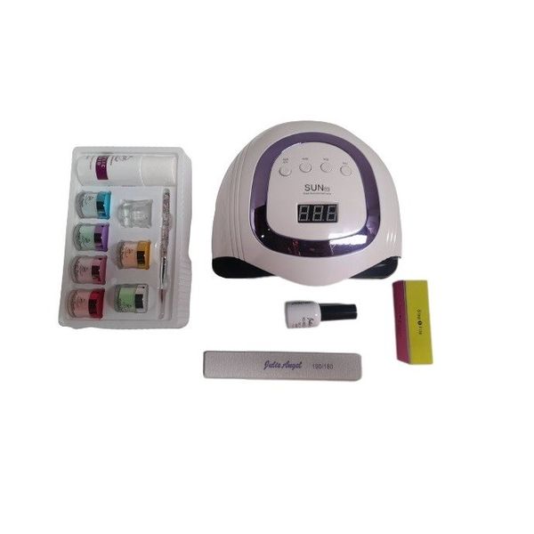 Nail Professional Acrylic Powder Set with UV Lamp