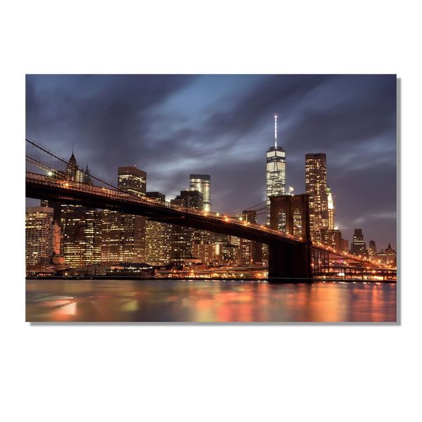 Large A1 size Framed Canvas Print – Manhattan, New York Skyline