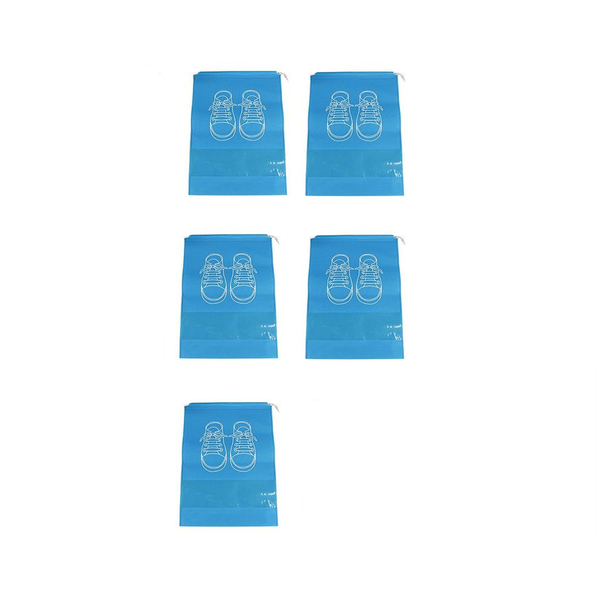 Set of 5 32 x 44cm Dustproof Non-Woven Waterproof Shoe Bag