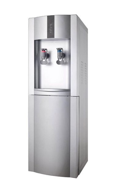 Top Loading Silver Floorstanding Water Dispenser (Cold &amp; Ambient)
