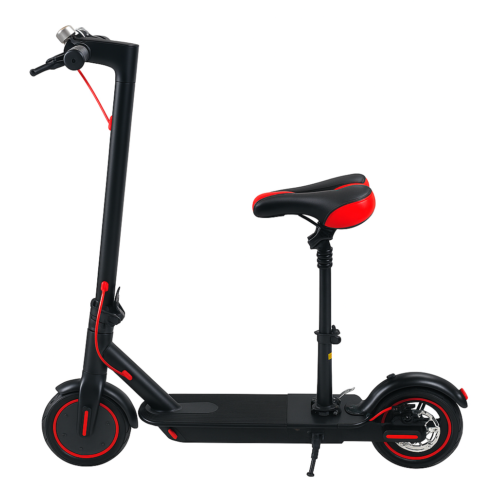 Foldable Electric Scooter - Removable Seat & Dual Brakes