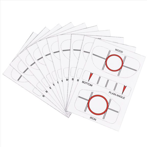 10-piece Set Golf Impact Labels Club Target Label Sticker