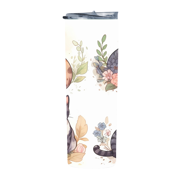 British Shorthair Cat Watercolor 20 Oz Straight Skinny Tumbler 259