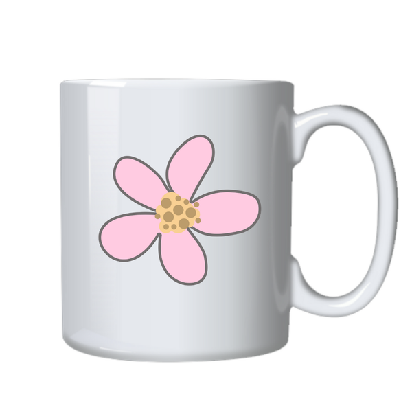 Pastel Pink Flower Birthday Christmas Gift Mug Cup 505