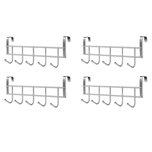 Over The Door Hooks Organizer Rack Clothes Coat Hat Towel Hanger