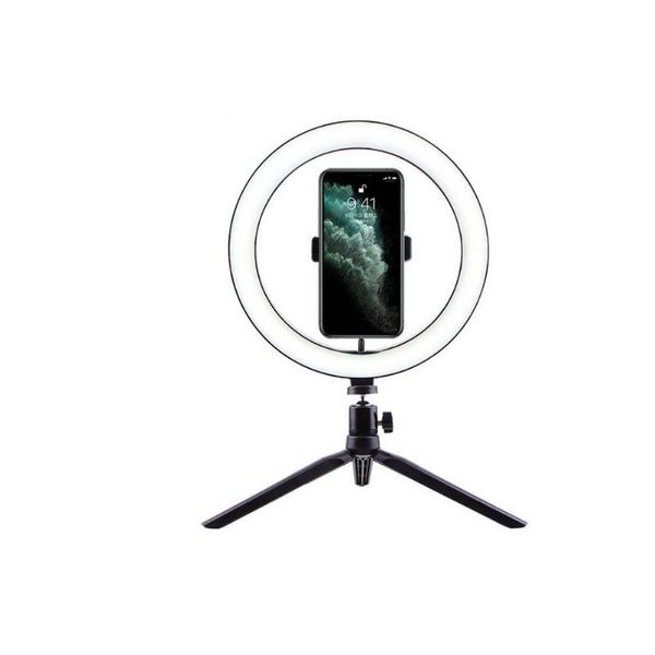 Tuff-Luv Perfect Selfie / Makeup Ring Light With Tripod Desk Stand