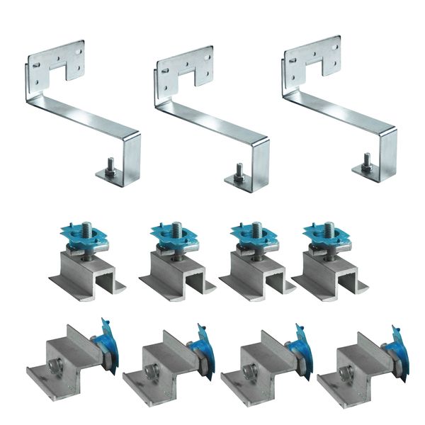 Tiled Roof 3.5 Meter Solar Panel Rail Mounting Clamp Kit