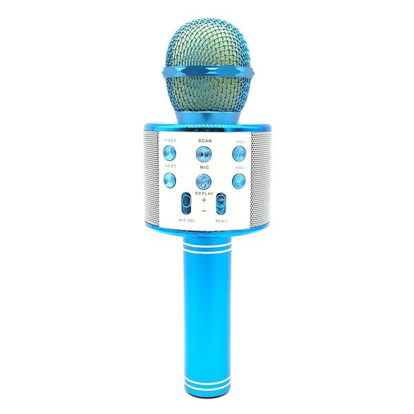 Wireless blue tooth karaoke microphone