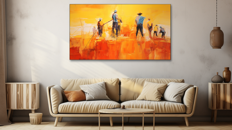 Canvas Wall Art - Harvest Harmony Abstract - HD0098