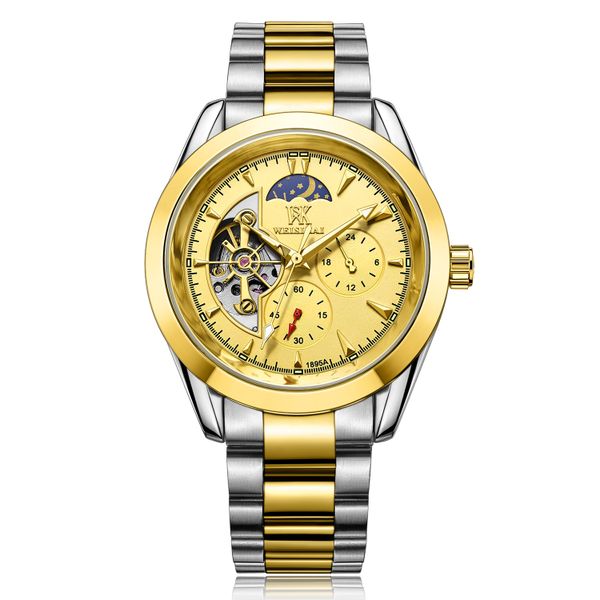 Swiss [Wesker] Men's Business Machinery Watch Waterproof Star Tourbillon Fu