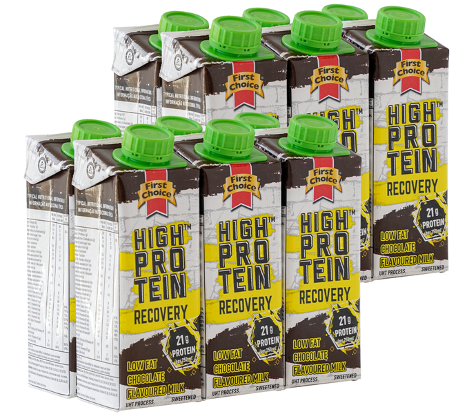 First Choice High-Protein Rec Milk - Chocolate Flavoured-2 x 6 Pack (250ml)