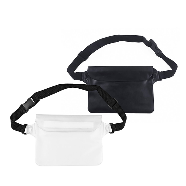 2 Pack IPX8 Waterproof Waist Pouch Dry Bags for Swimming &amp; Water Sports