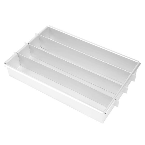 Battenberg Battenberg Cake Pan, Commercial Weight Anodised Aluminium, Silve