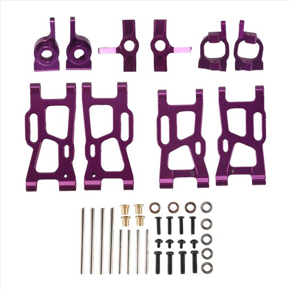 Steering Cup Swing Arm Upgrade Parts Kit For Wltoys Rc Car Purple