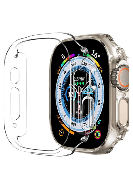 Clear Hard PC Bumper Case/Edge Protective Frame for Apple Watch 49mm