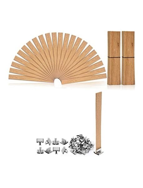 Wooden Candle Wick Set 30pcs