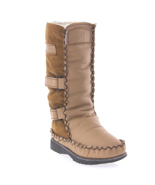 Gurmuki Men's Sheepskin Wool X-Tall Boots - Caramel