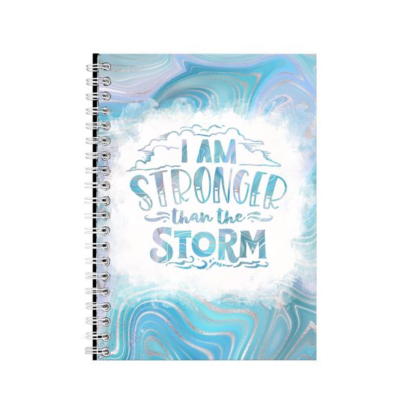 I Am Stronger Than The Storm Notebook Faith Gift Idea A4 Notepad Pad 79