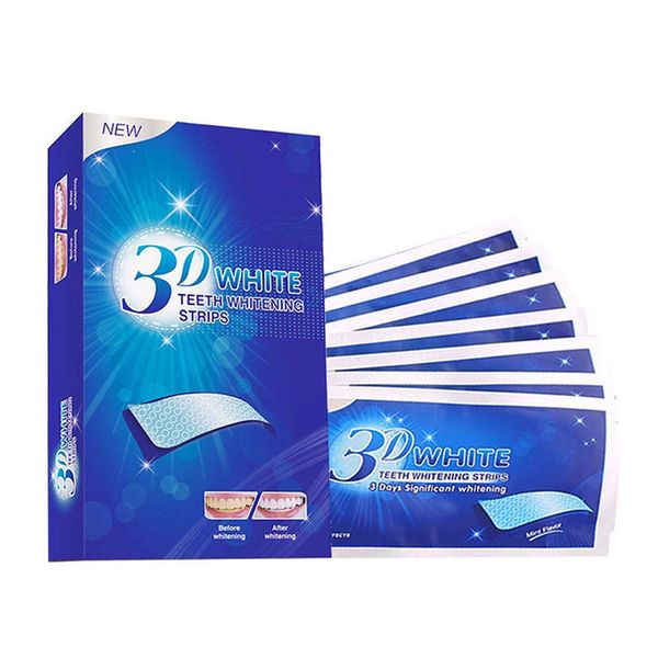7 Bags and 14 Stickers 3D White Teeth Whitening Strips