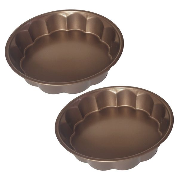 Gold - Carbon steel Round Cake Pans