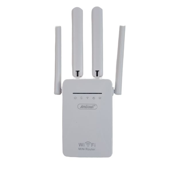 Dual Band WiFi Repeater 1200Mbps Signal Booster with 4 Antennas