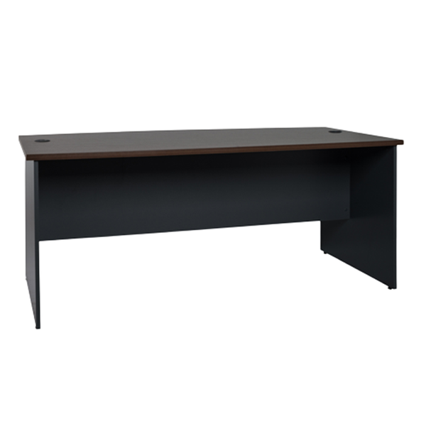Axa 180cm Desk - Walnut/Dark Grey