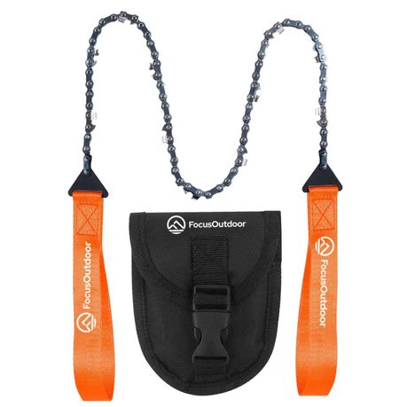 FocusOutdoor Bi-Directional Pocket Chainsaw Blade with Grip Handles Image