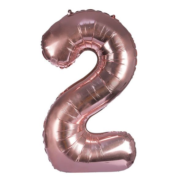 Bulk Pack x 1 Balloon Helium Foil Rose Gold 2 106cm