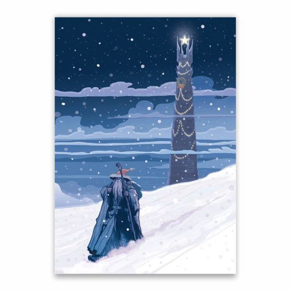 LOTR Christmas Poster - A1