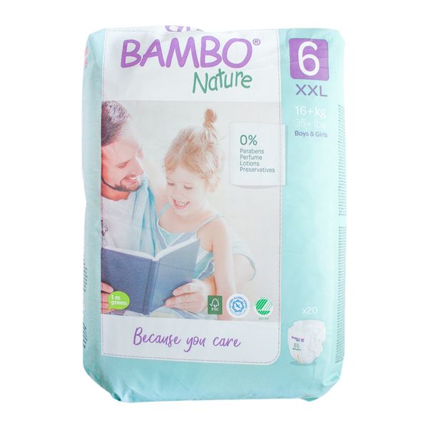 Bambo Nature Size 6 (Extra large) 16 - 30 kg 20's