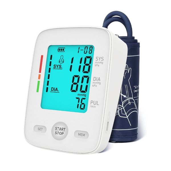 Smart Digital Upper Arm Blood Pressure Monitor - Automatic &amp; Memory