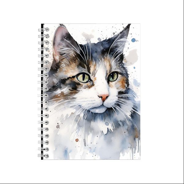 CAT WATERCOLOR CAT A5 Notebook Gift Idea Notepad 227