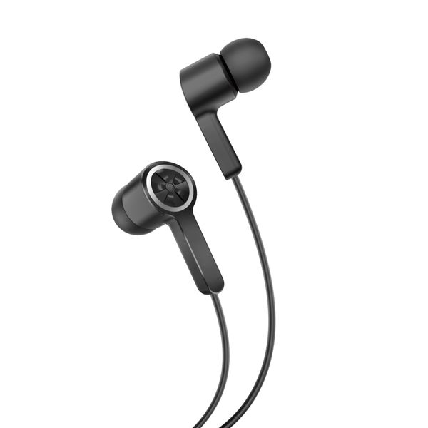 Stereo earphone with 3.5mm metal pin Black T57