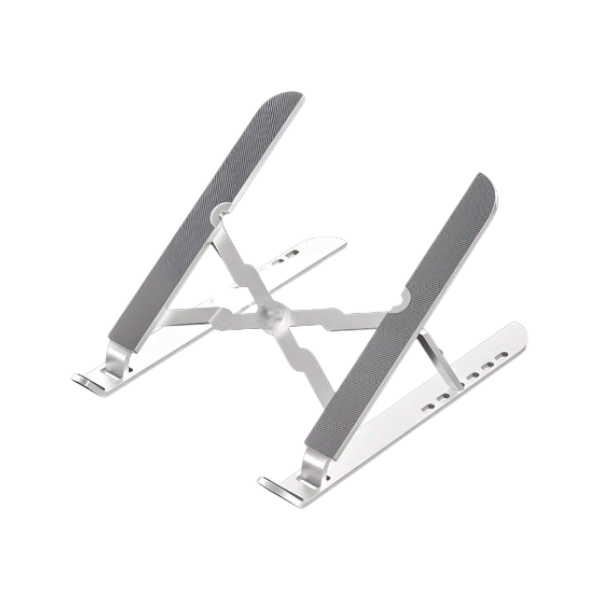 Adjustable Scratch Resistant Laptop Stand With Heat Disposition - Silver