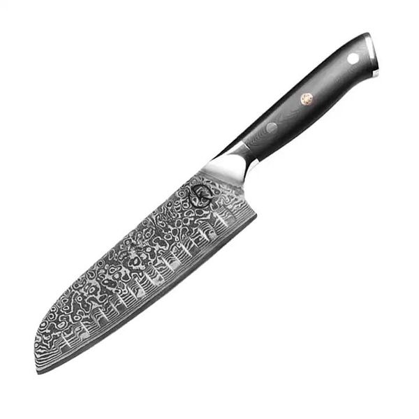 Koch Knives Premium Stainless Damascus Santuko Knife - KK778C
