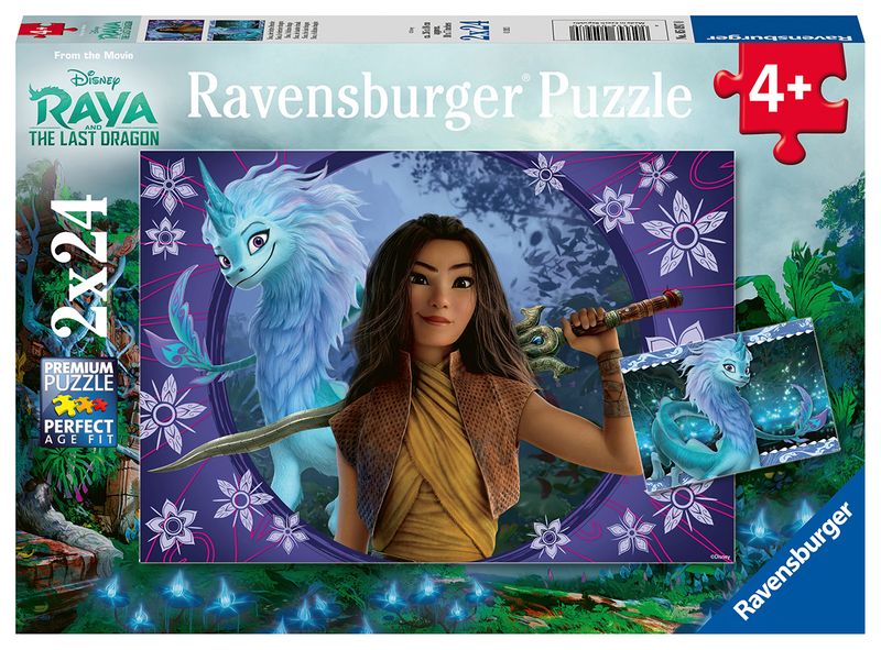 Ravensburger 2X24 Piece Puzzles-Raya And The Last Dragon