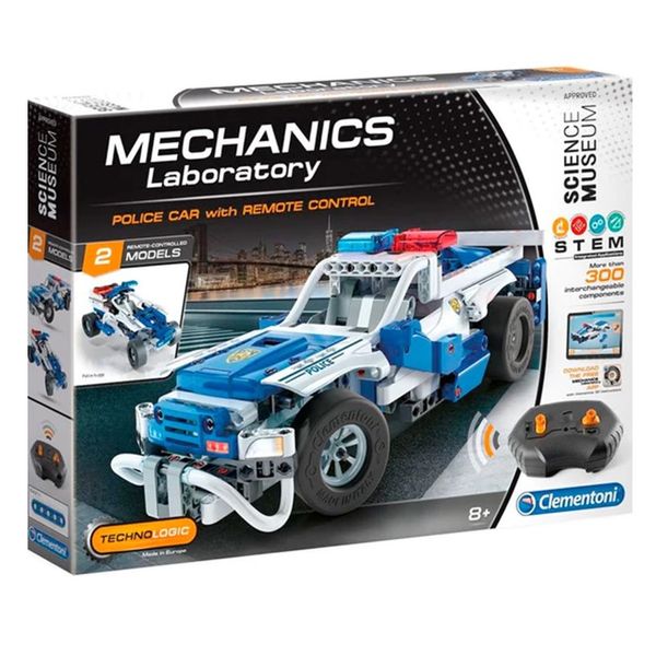 Clementoni Mechanics Laboratory Police Car Remote Control 2 Model Kit