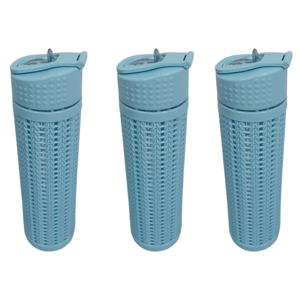 SMTE Water Bottle With Weaving Pattern - 3 Pack