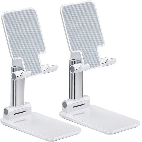 Cell Phone Stand Angle Height Adjustable with Silicon Pad for Desk