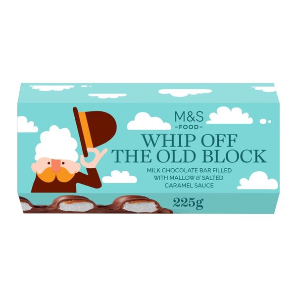 M&amp;S Collection Milk Chocolate Bar With Mallow &amp; Caramel Sauce 225g